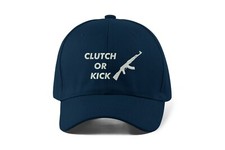Clutch Or Kick Ak47 Gamer Geek Embroidered Baseball Cap Dad Hat Sportswear