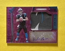 2019 PANINI CERTIFIED WILL GRIER ROOKIE PATCH AUTO SSP /5 #215 PANTHERS