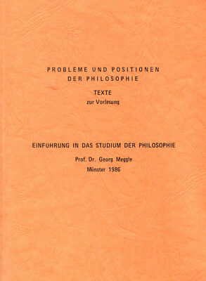Prof. Dr. Georg Meggle - Probleme Und Positionen Der Philos #B2049236