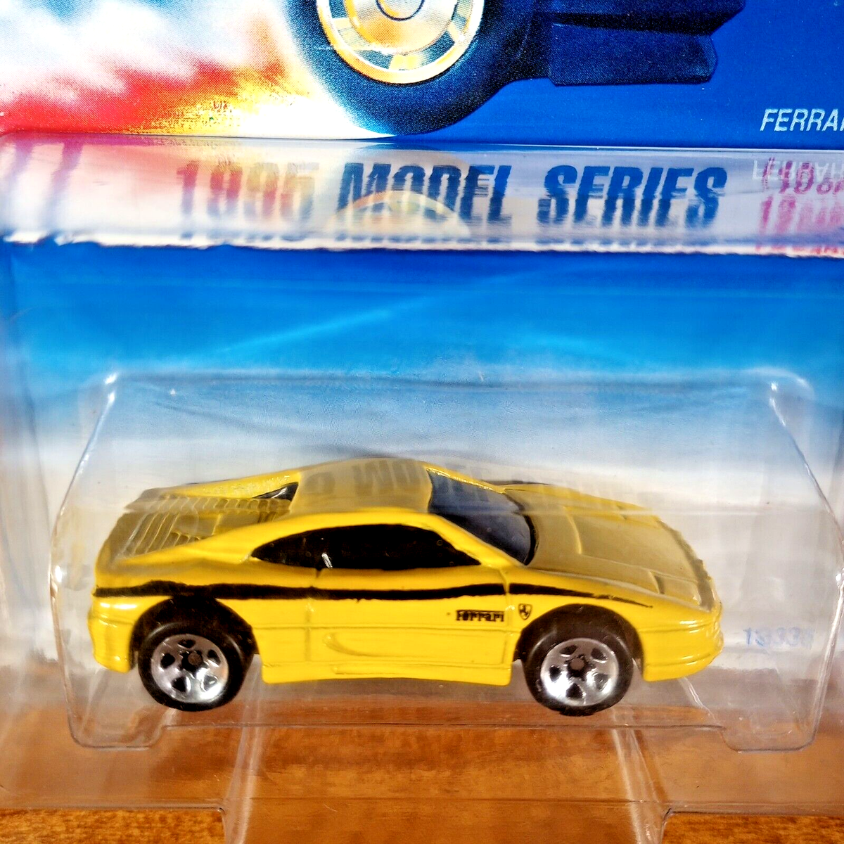 Hot Wheels Vintage 1995 Model Series Ferrari 355 Yellow 5 Spoke