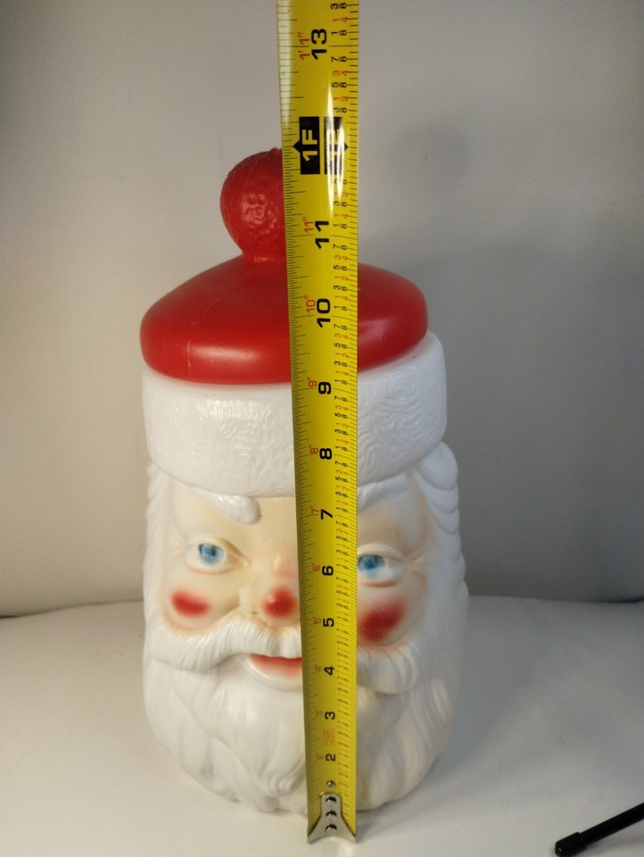 Empire Blow Mold Santa Cookie Jar Christmas eBay