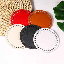 DIY PU Leather Crochet Bag Bottom Base for Shoulder Bag Making Shaper Accessory