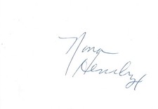 Nona Hendryx autograph signed 10x15 cm index card