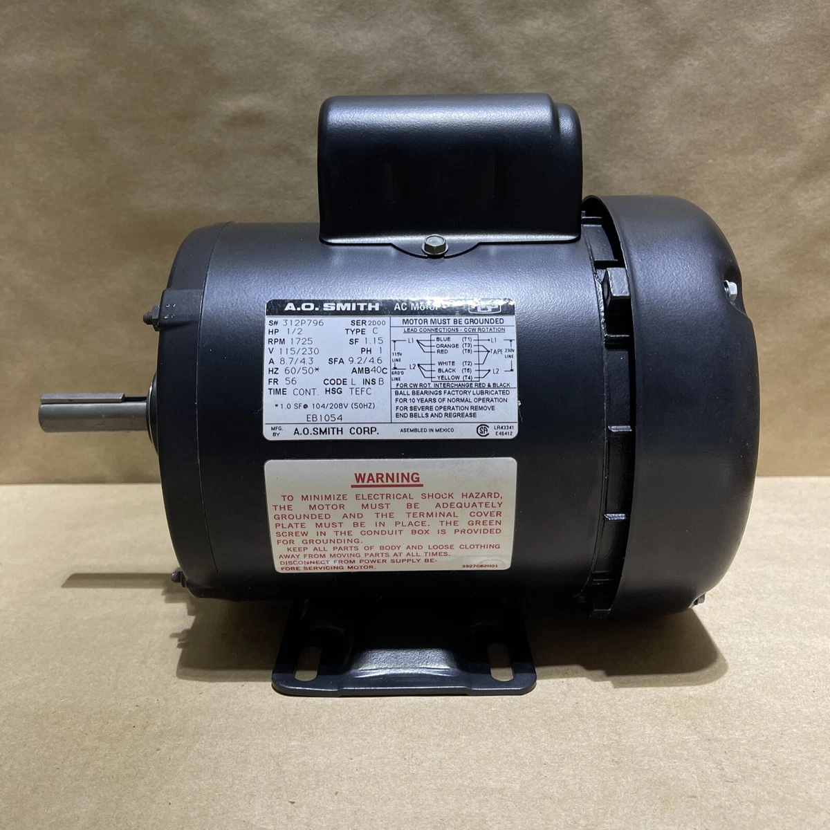 AO Smith EB1054 AC Motor | eBay