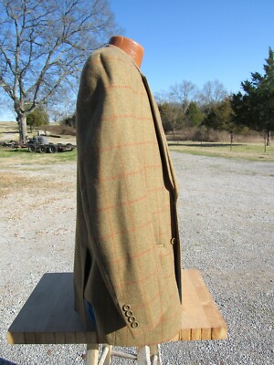 Manteau De Sport En Laine Homme Angelo Nardelli Italie 42 - Couleur Cuivre, Coupe Régulière à 2 Boutons