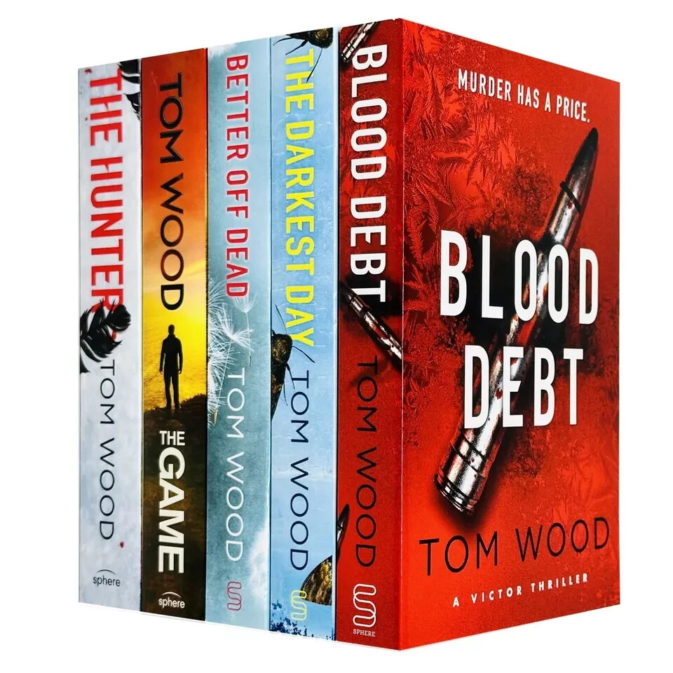 Victor the Assassin Series Collection 5 Books Set by Tom Wood Blood Debt, Hunter