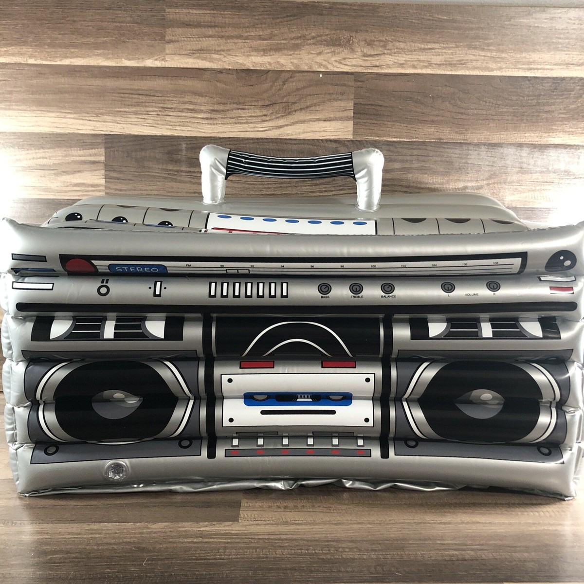 Inflatable Boom Box Cooler Beach Party 80’s Theme Retro 24” x 11” x 12”