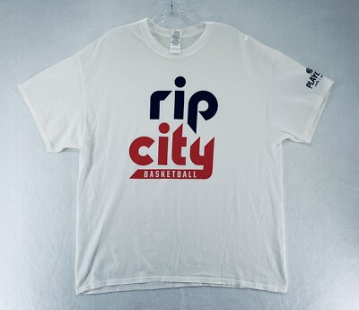 NBA Portland Trail Blazers Adult XLarge T-Shirt White Rip City Tee