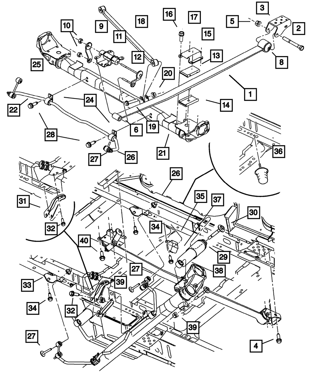 Genuine Mopar Suspension Shock Absorber 4743228AA
