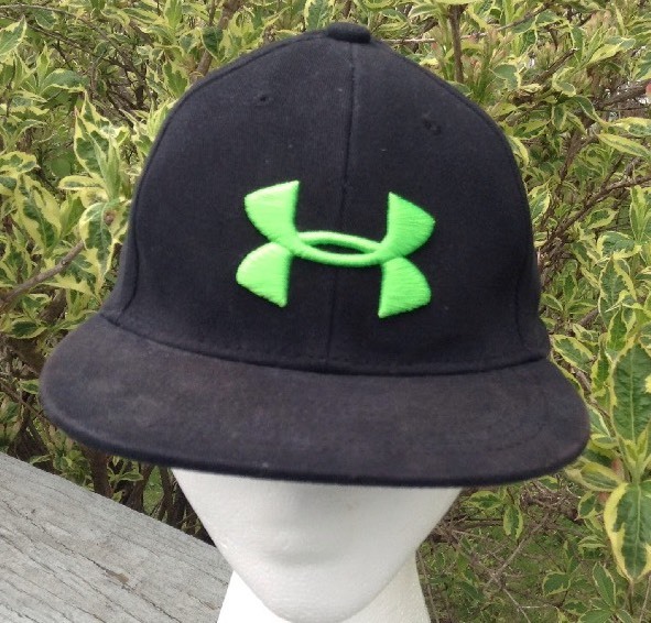 Under Armour Youth Black W/ Neon Green Stretch Fit Ball Cap Sm / Med eBay