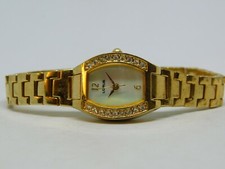 Lorus LR2116 Gold Tone Quartz Analog Women's Watch Sz. 7" New Battery