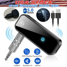 USB Wireless Transmitter Bluetooth 5.0 Receiver 2in1 Audio Adapter 3.5mm Aux Car