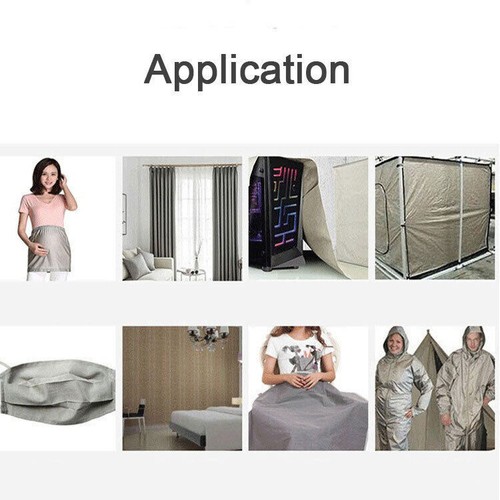 EMF Shielding Metal Fiber Fabric Anti Radiation Protection RFID Blocking Cloth - Picture 4 of 24