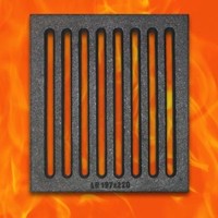 Top Ofenrost Gussrost 19,7 X 22 Cm Kamin Ascherost Tafelrost Kaminrost