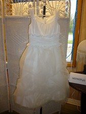 2111 EDEN BRIDALS PRINCESS 12350 IVORY SZ 6 JR BRIDESMAID PARTY GOWN DRESS