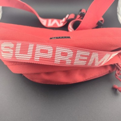 Supreme waist fanny pack adjustable safety travel red tourist bag
