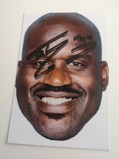 Shaquille O'Neal original autograph signed autograph basketball LA Lakers Heat