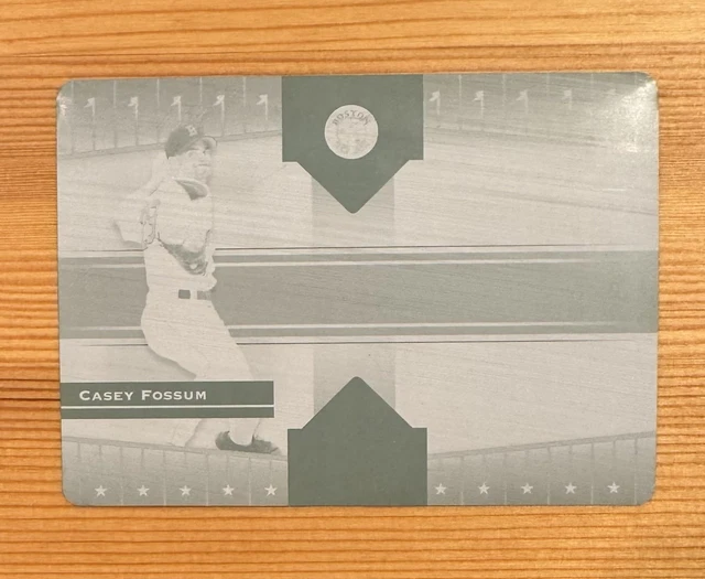 2005 Donruss Champions Casey Fossum Druckplatte 1/1 #211 Red Sox