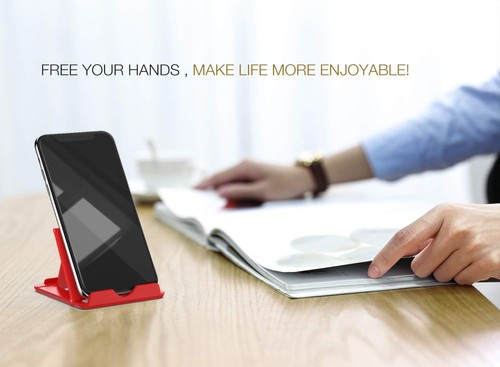 MoKo 2PCS Phone/Tablet Stand, Desktop Holder for 4-11" Device, Black + Red - Picture 8 of 9