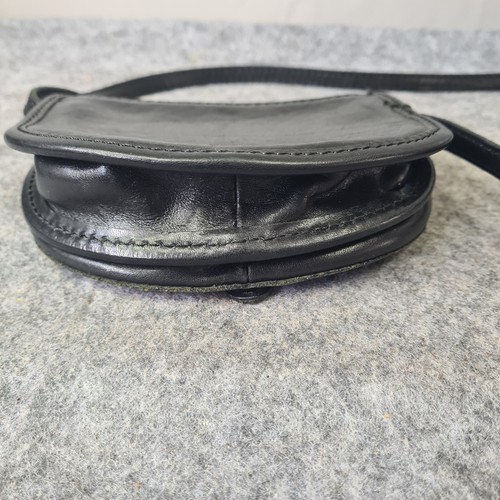 I Medici Firenze Cross Body Saddle Bag 100% Genuine Thick Leather Made In Italy - Foto 8 di 17