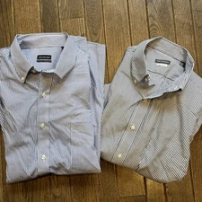 NWT Lot Of 2 Van Heusen Regular Fit Long Sleeve Wrinkle Free 18 32/33 2XL