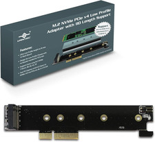 Vantec M.2 Nvme Pcie X4 Low Profile Adapter with 110 Length Support UGT-M2PC130