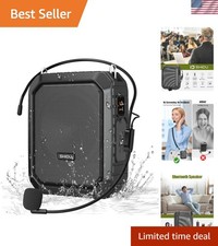 Voice Amplifier for Teacher with Portable Microphone and Speaker, 18W Megapho...