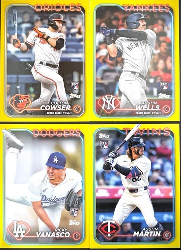 2024 Topps Series 1 &2 YELLOW BORDER U' Pick 'em; $1-2.00 Buy 2 get 1 Free