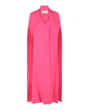 Valentino Womens Silk Cape Dress