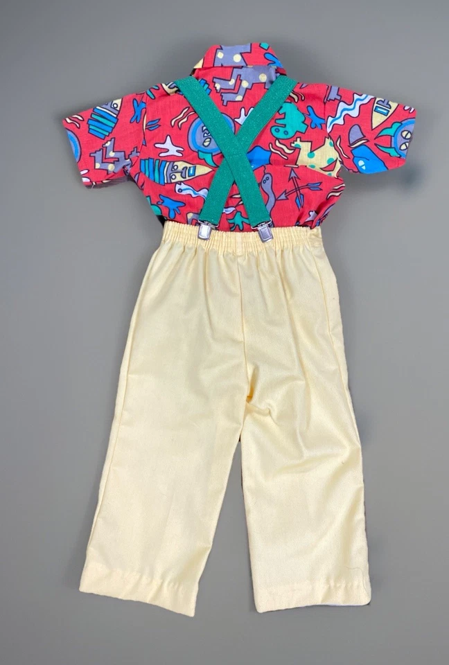 Conjunto de 3 piezas Happy Fella vintage años 80 90 nuevo con etiquetas niño pequeño talla 2t Foto 2 de 4