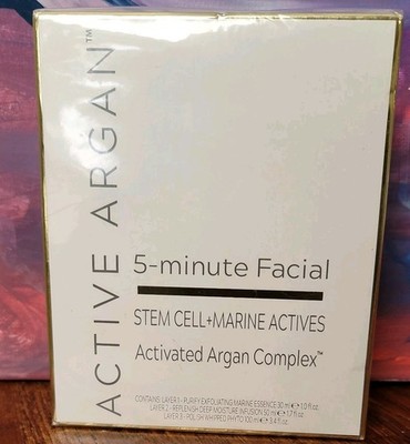 SEALED DEAL ACTIVE ARGAN 5 Minute Facial Stem Cell Marine Actives