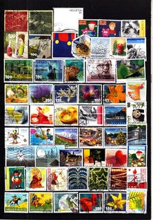 Schönes Lot Briefmarken aus Schweiz gestempelt von 2010 2012