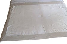 Cotton Linen Tablecloth 57"X78" Borderd And 3 Lines Of Stitching Elegant