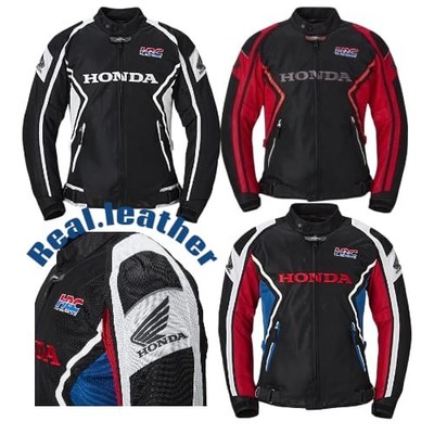 New men's Honda Motorbike Riding Mesh Fabric Motorcycle Racing Biker Jacket