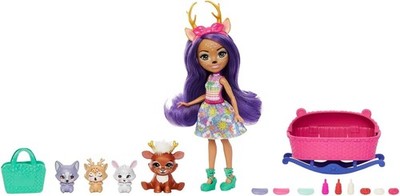 Enchantimals Baby Best Friends - Danessa Deer und Sprint Puppe mit 12 Überraschu