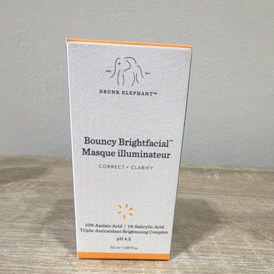 Drunk Elephant Bouncy Brightfacial Brightening Mask Azelaic+Salicylic 1.69oz