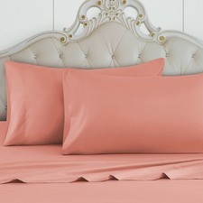 Mainstays Twin XL Soft Microfiber 3 Piece Bed Sheet Set Racy/Hot Pink 14" Deep