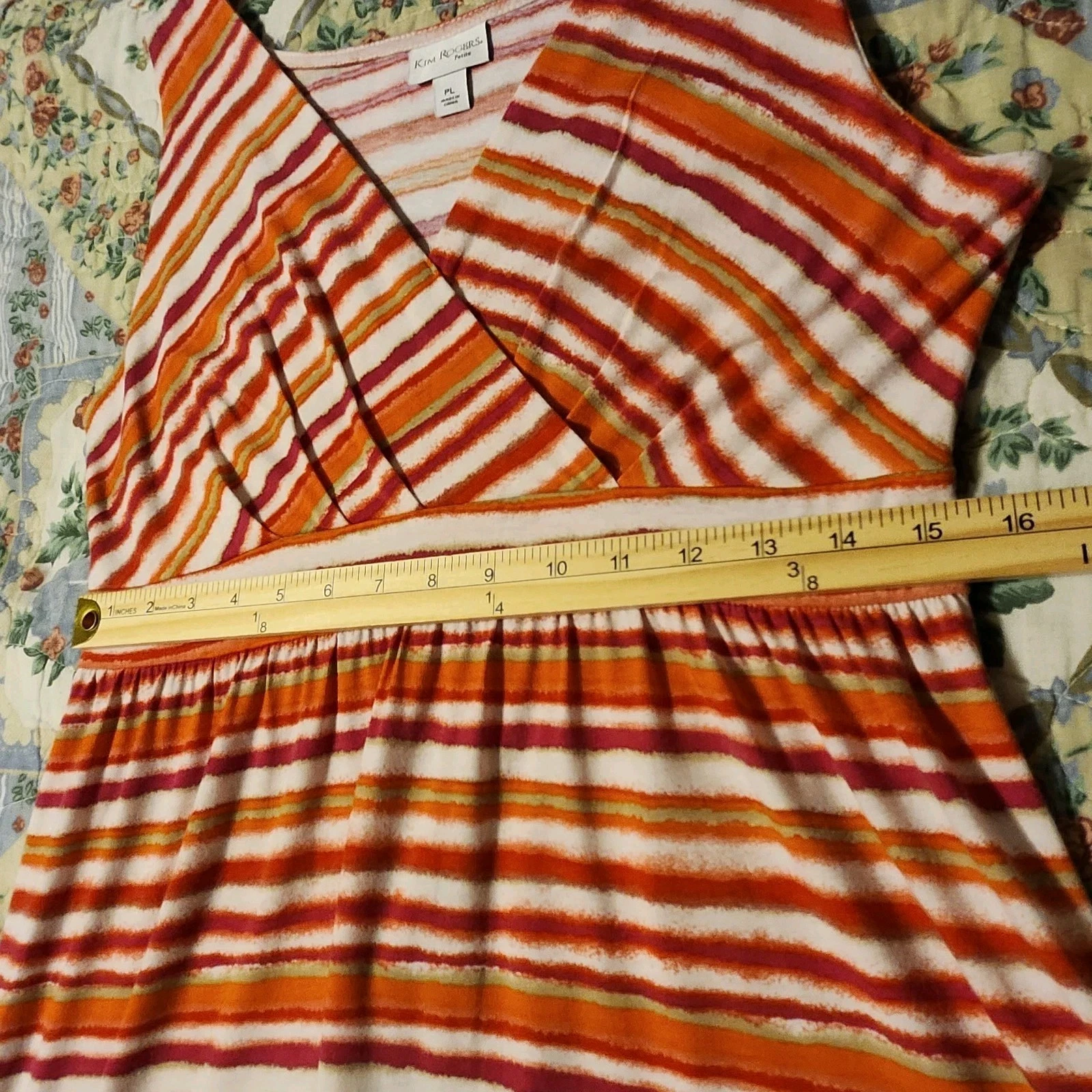 PALM ANGELS Maxi abito tubino KIM ROGERS donna Petite taglia PL senza maniche misto poliestere boho