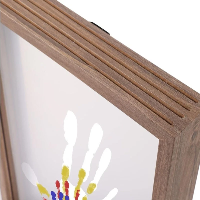 Kit de huellas de manos familiares, recuerdo artesanal hágalo usted mismo, marco de fotos impreso a mano, regalos familiares para Foto 4 de 4