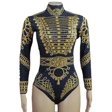 Long Sleeve Female Performance Dance Costume Singer Show Stage Wear Outfit