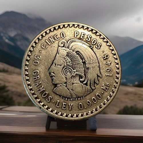 Photo of a 1948 Mexico 5 Pesos Silver from an eBay listing that sold on Jul 22, 2026