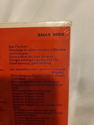 Beatles Sgt Pepper 1967 Mint Sealed W Song Book Included In Sale - Picture 18 of 24