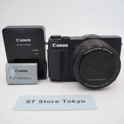 Mint] Canon PowerShot G1 X Mark II Digital Camera Black w/Battery