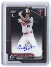 Billy Amick 2024 Bowman Draft Chrome Prospect Autographs