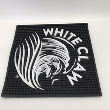 White Claw Rubber Bar Mat Black and White Collectible Barware Drink Accessory