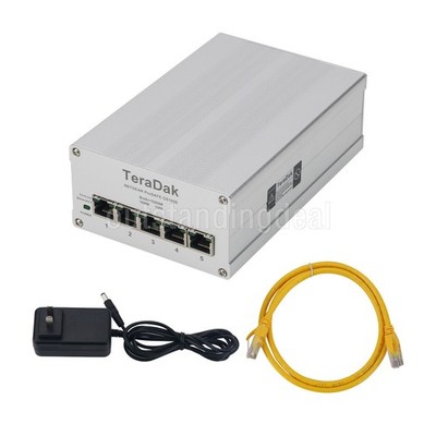TeraDak 1000M Gigabit Switch 5 Port Switch (OCXO Version) for Netgear ProSAFE ot