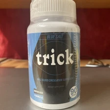 Blue Salt Trick Boost Male Blood Circulation Dietary Supplement 90ct Exp2027