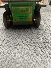 Vintage Walt Disney Mickey Mouse in 1908 Pull Lever Car 1981 Masudaya Corp Nice