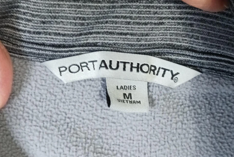 Port Authority Jacket Womens Medium Full Zip Fleece Lined Zip Pockets Gast - Image 3 of 4