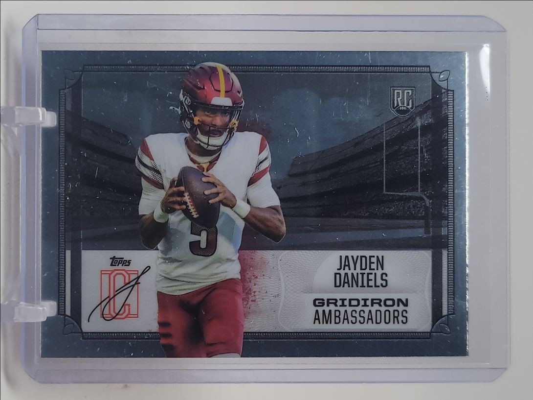 JAYDEN DANIELS 2024 TOPPS SIGNATURE CLASS AMBASSADORS ROOKIE CHROME RC Q4568